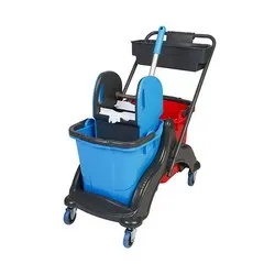 Количка с две кофи и преса професионална с органайзер 2 x 25 л