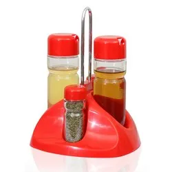 Оливерник на пластмасова стойка Червен