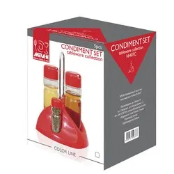 Оливерник на пластмасова стойка Червен