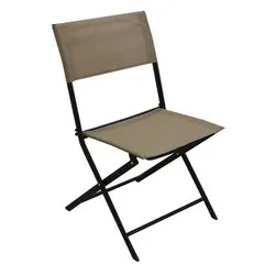 Градински стол сгъваем без подлакътник Бистро бежов