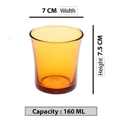 Чаша 6 бр Duralex Vermel Lys Amber 160 мл