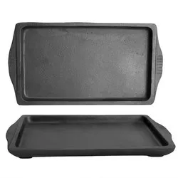 Чугунен сач правоъгълен за готвене и сервиране 21 см 23.5 см и 28 см