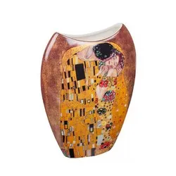 Ваза с декор Целувката на Густав Климт