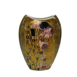 Ваза с декор Целувката на Густав Климт