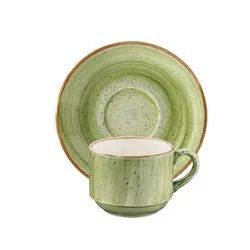 Чаша с чинийка за кафе Bonna Therapy 80 мл и 210 мл