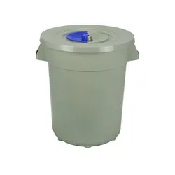 Казан за смет с въртящ се син капак 120 л