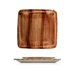 Квадратна чиния Gural Brown 17 см 19 см 22 см и 25 см