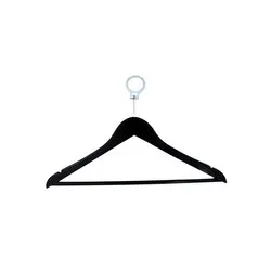 Закачалка за хотелска стая с заключване против кражба Черна