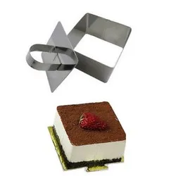 Иноксова квадратна форма с бутало за декорация