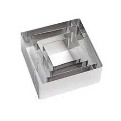 Форми квадрат за салати и гарнитури 4 бр