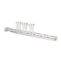 Подложка за шотове в редица с шест гнезда 52 см