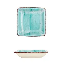 Дълбока чиния квадрат Gural Turquoise 19 см