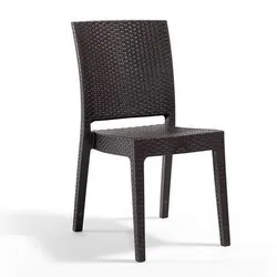 Стол без подлакътник Найс кафяв