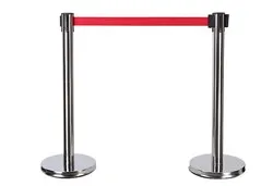 Ограничителна стойка с вградена лента 2 м