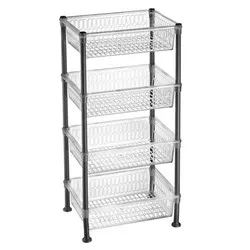 Стелаж с прозрачни кошници Луксари