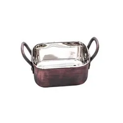 Мини ростер за сервиране квадрат INDY Меден 11.5 см и 13.75 см