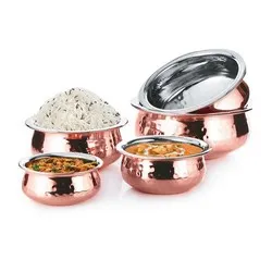 Купичка за сервиране с релеф CHARM Медна Ф 10.5 см и Ф 14.5 см