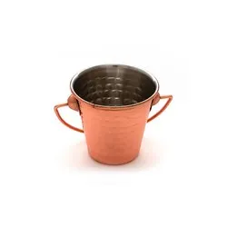 Мини кофичка за сервиране на сосове релеф CHARM Медна Ф 6.5 см