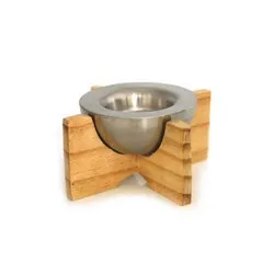 Свещник за маса на дървена стойка