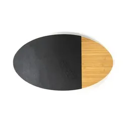 Дъска за сервиране с каменна плоча елипса 26 см и 35.5 см