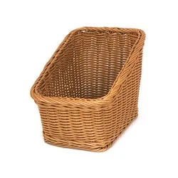 Панер за презентация на франзели на блок маса с метална конструкция Кафяв и бежов 24.5 см