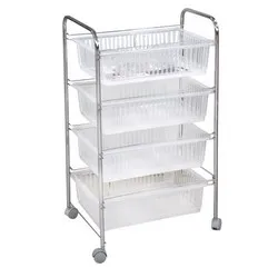 Стелаж на четири нива с колелца