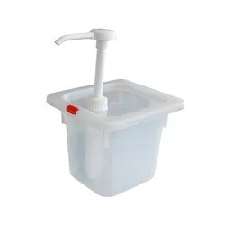 Контейнер с капак и помпа дозатор за сос 2.2 л