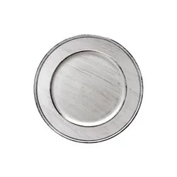 Подложна чиния Сребриста OLD SCHOOL Ф 33 см