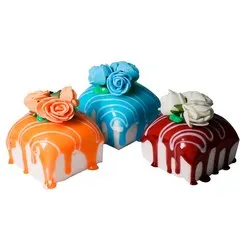 Декоративен десерт квадрат 1 бр