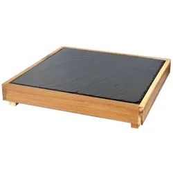 Рамка за каменна плоча правоъгълна Акация за създаване на щанд за блок маса 42 см