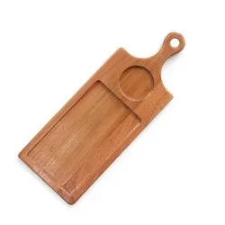 Дъска за сервиране с дръжкаи място за рамекин 35 см и 40 см