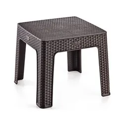 Маса за шезлонг кафява Прея 44 см