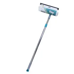 Стъклочистачка с чупеща глава микрофибърна кърпа и телескопична дръжка Тюркоаз