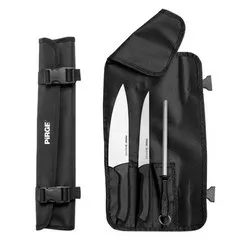 Комплект професионални ножове и масат в калъф PIRGE ECCO