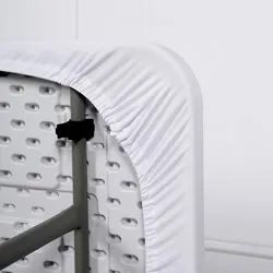 Еластичен капак за правоъгълен плот на кетъринг маса Бял 152 см 180 см и 244 см