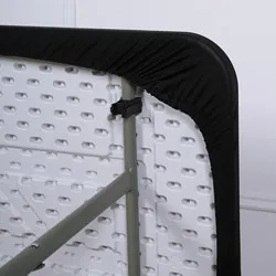 Еластичен капак за правоъгълен плот на кетъринг маса Черен 152 см 180 см и 244 см