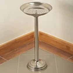 Стационарен пепелник инокс Ф 32 см