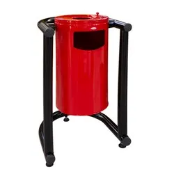 Стационарен кош с пепелник на люлка за външни условия Иви