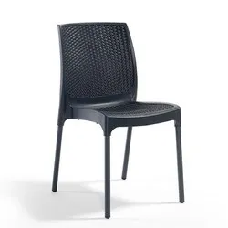 Стол без подлакътник Съни лят ратан антрацит