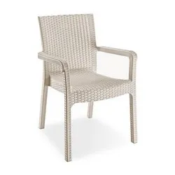 Стол с подлакътник полиратан Кастамону капучино