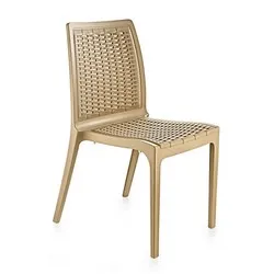 Стол без подлакътник полиратан Сани бежов