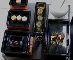 Гастро контейнер Порцелан Черен GN 2/3