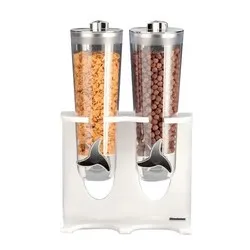 Диспенсър за ядки и зърнени храни с 2 контейнера по 2 л
