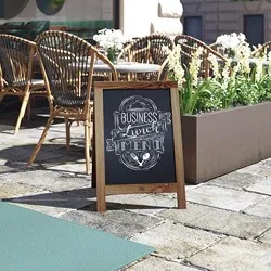 Информационна дъска Винтидж Кафява h 76 см