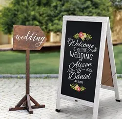 Информационна дъска Винтидж Бяла h 121 см