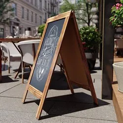 Информационна дъска Винтидж Кафява h 121 см