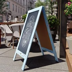 Информационна дъска Винтидж Синя h 121 см