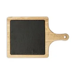 Дъска за сервиране с каменна плоча квадрат 40 см