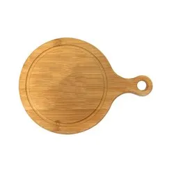 Дъска за сервиране кръг с дръжка Бамбо 21.5 см и 28.5 см