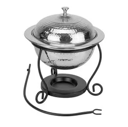 Бен мари за супи с релефно покритие на стойка за подгрев 5 л